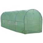 MonsterShop Green PE Cover 6.6 x 16.2ft Polytunnel Greenhouse