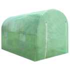 MonsterShop Green PE Cover 6.6 x 9.8ft Polytunnel Greenhouse