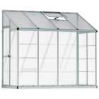 Palram Canopia Hybrid Silver 8 x 4ft Lean To Greenhouse