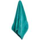M&S Super Soft Pure Cotton Antibacterial Towel Face Towels 2pk, Teal 2 per pack