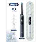 Oral-B iO Series 8 White Alabaster and Black Onyx Rechargeable Toothbrush 2 Pack