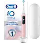 Oral-B iO Series 6 Pink Rechargeable Toothbrush Battery Operated Electric Toothbrush