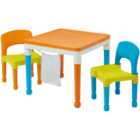 Liberty House Toys Kids 3-in-1 Multicoloured Activity Table and 2 Chairs Set