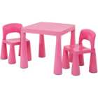 Liberty House Toys Kids Square Plastic Table and Chairs Set