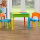 Liberty House Toys Kids 5-in-1 Multicoloured Activity Table and 2 Chairs Set