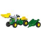 Robbie Toys John Deere Green and Yellow Tractor with Front Loader and Trailer