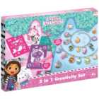 Gabbys Dollhouse 2 in 1 Creative Set with Glitter Charm Bracelets and Spray Pens