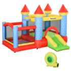 Outsunny Kids Trampoline Bouncy Castle