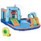 Outsunny 5-in-1 Whale Style Bouncy Castle