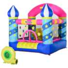 Outsunny Kids Slide Star Bouncy Castle