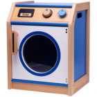 Tidlo Kids Blue Wooden Toy Washing Machine