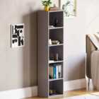 Vida Designs Oxford 5 Shelf Grey Bookcase