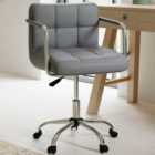 Neo Dark Grey Cushioned Swivel Office Chair