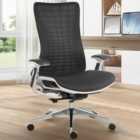Teknik Quantum White Mesh Swivel Office Chair