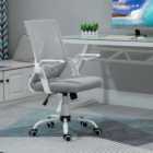 Portland Light Grey Mesh Swivel Lumbar Office Chair