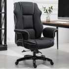 Portland Black PU Leather Swivel Recliner Office Chair