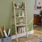 Vida Designs York 4 Shelf Pine Ladder Bookcase