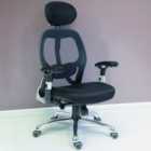 Teknik Cobham Black Mesh Swivel Office Chair