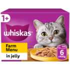 Whiskas Poultry Selection in Jelly Adult Tinned Cat Food 6 x 400g
