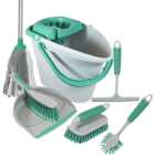Charles Bentley Brights Mint Green Cleaning Set 7 Piece