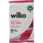 Wilko Fuchsia and Acai Berry Antibacterial Floor Wipes 15 Pack
