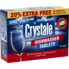 Crystale 5-in-1 Ultra Lemon Fresh Dishwasher Tablets 18 Washes
