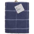 Wilko Cotton Terry Tea Towel Blue 45 x 60cm