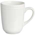 Wilko White Embossed Dot Mug