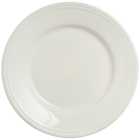 Wilko Embossed Dot White Dinner Plate