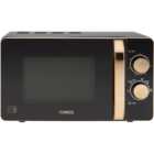 Tower T24020 Black & Rose Gold Effect 20L Manual Microwave 800W