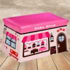 Premier Housewares Pink Cake Shop Storage Box and Seat