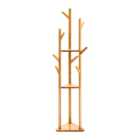 Living and Home 3 Tier Coat Rack Stand with Shelves