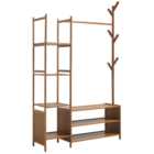 Living and Home Freestanding Bamboo Clothes Rack