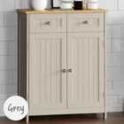 Lassic Bath Vida Priano Grey 2 Drawer 2 Door Floor Cabinet