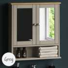Lassic Bath Vida Priano Grey 2 Door Mirror Bathroom Cabinet