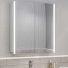 Living and Home 2 Door Frameless LED Mirror Bathroom Cabinet