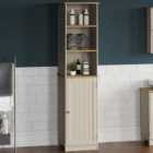 Lassic Bath Vida Priano Single Door 3 Shelf Tall Floor Cabinet