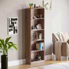 Vida Designs Cambridge 5 Shelf Walnut XL Bookcase