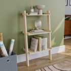Vida Designs York 3 Shelf Pine Ladder Bookcase
