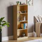 Vida Designs Cambridge 4 Shelf Oak Large Bookcase