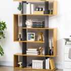 HOMCOM 5 Shelf Ladder Bookshelf