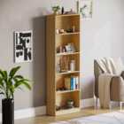 Vida Designs Cambridge 5 Shelf Oak XL Bookcase