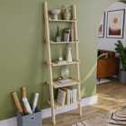 Vida Designs York 5 Shelf Pine Ladder Bookcase