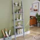 Vida Designs York 5 Shelf Grey Ladder Bookcase