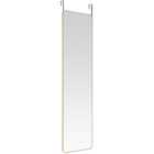 Living and Home Gold Frame Full Length Door Mirror 37 x 147cm