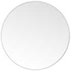 Living and Home White Frame Nordic Wall Mounted Bathroom Mirror 50cm