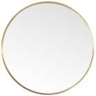 Living and Home Gold Frame Nordic Wall Mounted Bathroom Mirror 40cm