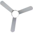 Living and Home Silver Adjustable Ceiling Fan with Light