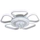 Living and Home White 5 Head 78W LED Petal Crystal Ceiling Light