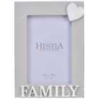 Premier Housewares Hestia Family Heart Photo Frame 4 x 6 Inch